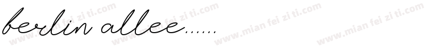 berlin allee字体转换